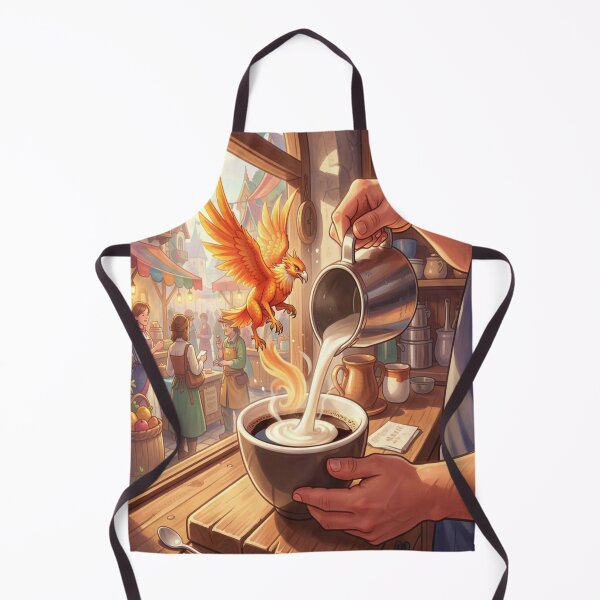 Item preview, Phoenix Coffee Moment – Magical café charm blending everyday life, warmth, and fantastic energy designed and sold by FotoworldEdel.