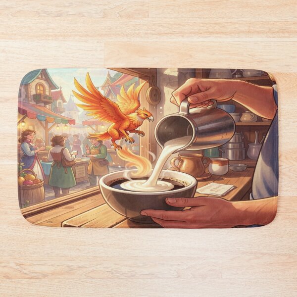 Item preview, Phoenix Coffee Moment – Magical café charm blending everyday life, warmth, and fantastic energy designed and sold by FotoworldEdel.