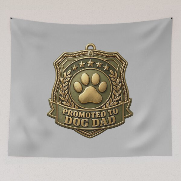 Item preview, Promoted To Dog Dad Official Badge Gift designed and sold by pradeepvisuals.