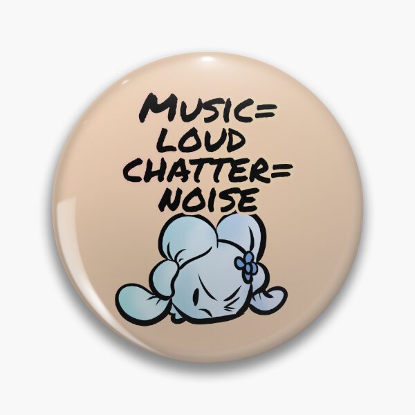 Item preview, Music = loud, chatter = noise - Claninchen bunny designed and sold by Claninchen.