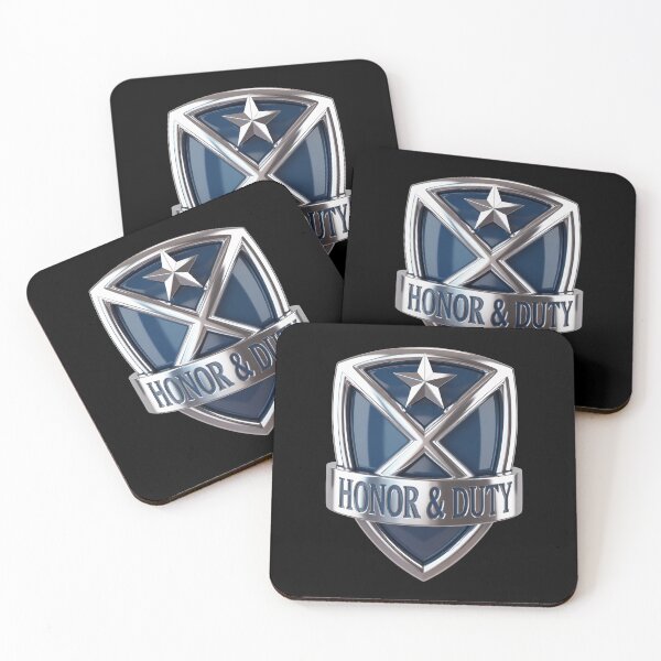 Item preview, Honor & Duty Chrome Shield Patriotic designed and sold by OldGloryForge.