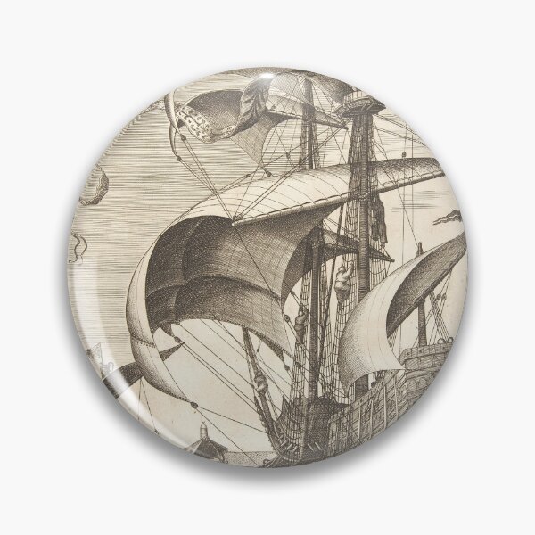 Item preview, Sailing Ship Three-Master | Nautical Art designed and sold by GammaRay.