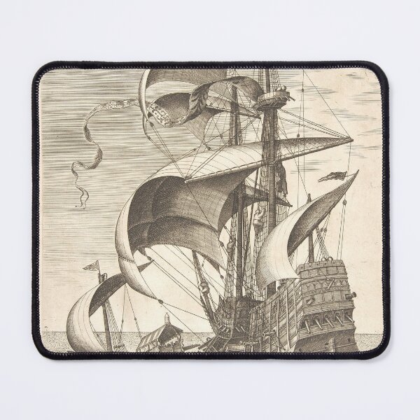 Item preview, Sailing Ship Three-Master | Nautical Art designed and sold by GammaRay.