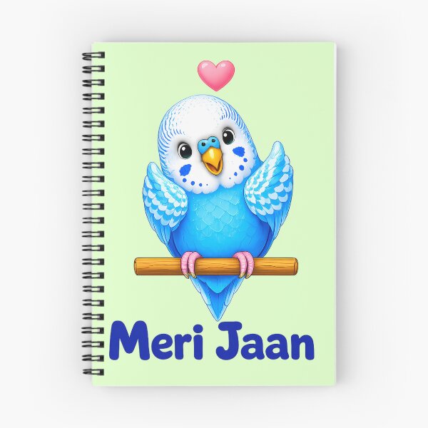 Item preview, Meri Jaan Cute Budgie - Urdu Word for My Beloved designed and sold by PyaaraKids.