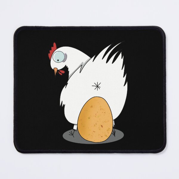 Item preview, Funny Chicken Laying Egg Cartoon designed and sold by Becky-Poppins.