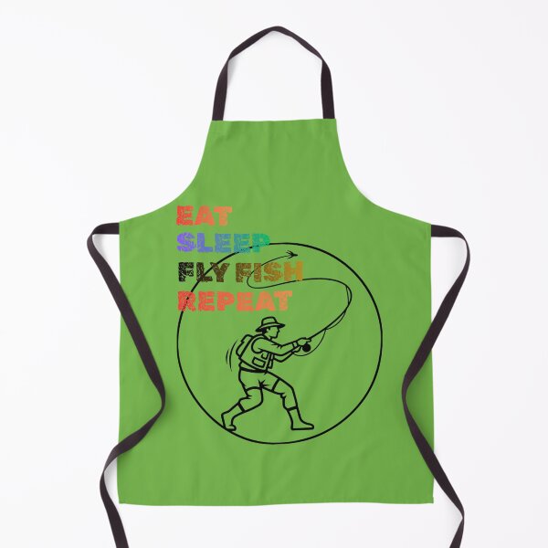 Item preview, Eat Sleep Fly Fish Repeat Funny Tee For Anglers designed and sold by WearFine.