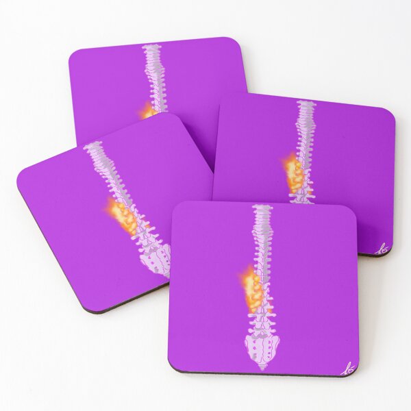 Item preview, Burning spine against a mauve background designed and sold by mousse-tache.