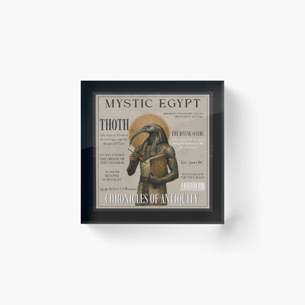 Item preview, Mystic Egypt Thoth Divine Scribe Vintage Magazine Poster designed and sold by KaBaRen.
