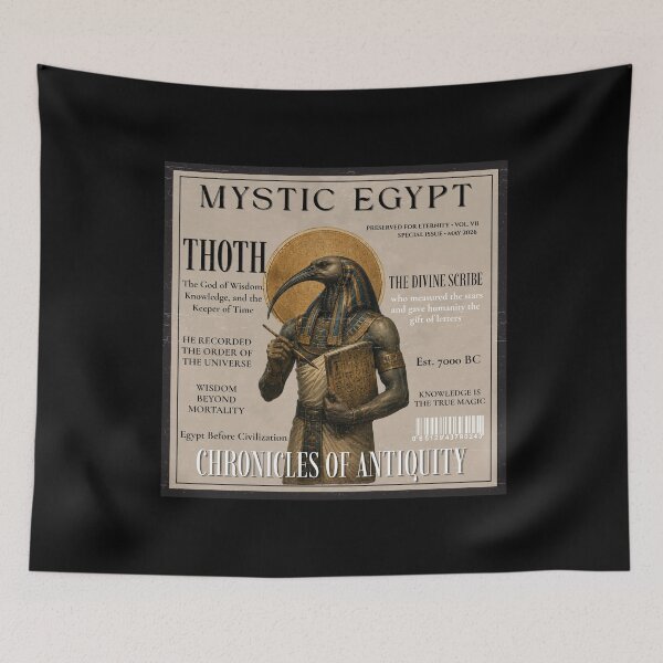 Item preview, Mystic Egypt Thoth Divine Scribe Vintage Magazine Poster designed and sold by KaBaRen.
