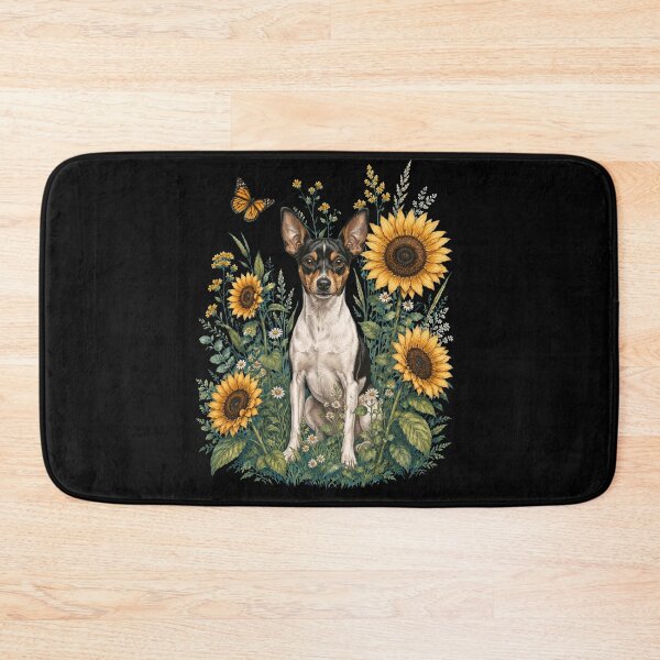 Item preview, Toy Fox Terrier With Sunflower Cottagecore Art Dog Owner designed and sold by TerryConnells.