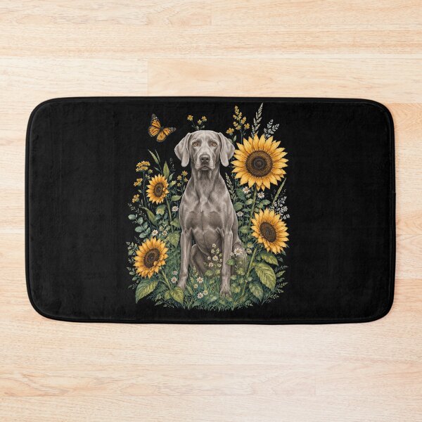 Item preview, Weimaraner With Sunflower Cottagecore Art Dog Owner designed and sold by TerryConnells.