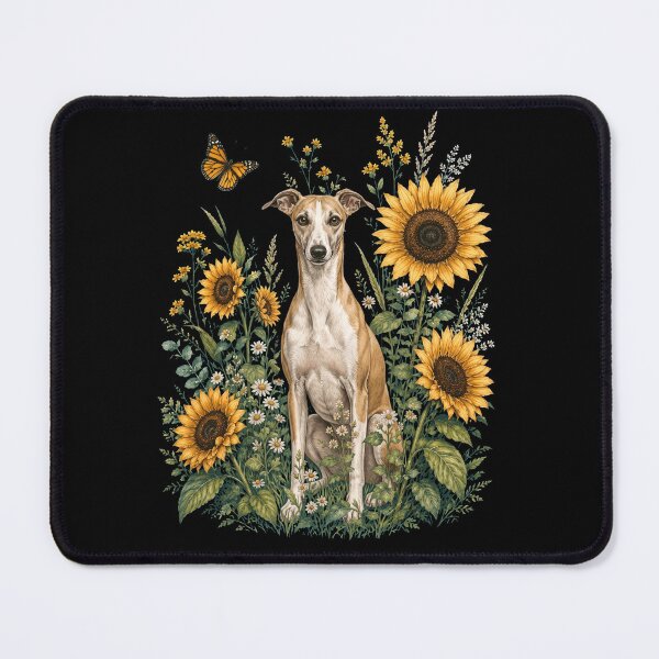 Item preview, Whippet With Sunflower Cottagecore Art Dog Owner designed and sold by TerryConnells.