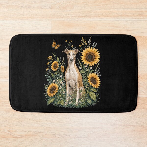 Item preview, Whippet With Sunflower Cottagecore Art Dog Owner designed and sold by TerryConnells.