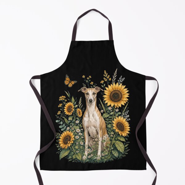 Item preview, Whippet With Sunflower Cottagecore Art Dog Owner designed and sold by TerryConnells.