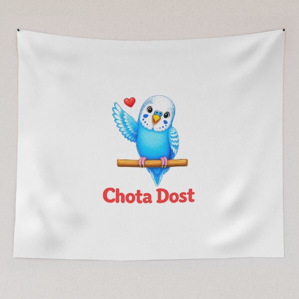 Item preview, Chota Dost Cute Budgie - Urdu for Little Friend designed and sold by PyaaraKids.