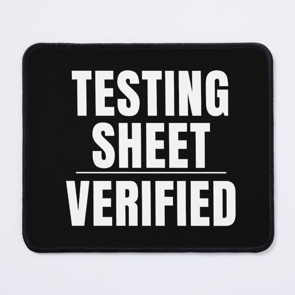 Item preview, Testing Sheet Verified Funny Auditor T-Shirt – Accounting Humor for CPA Accountants and Audit Interns      designed and sold by FCA SIR MERCH .