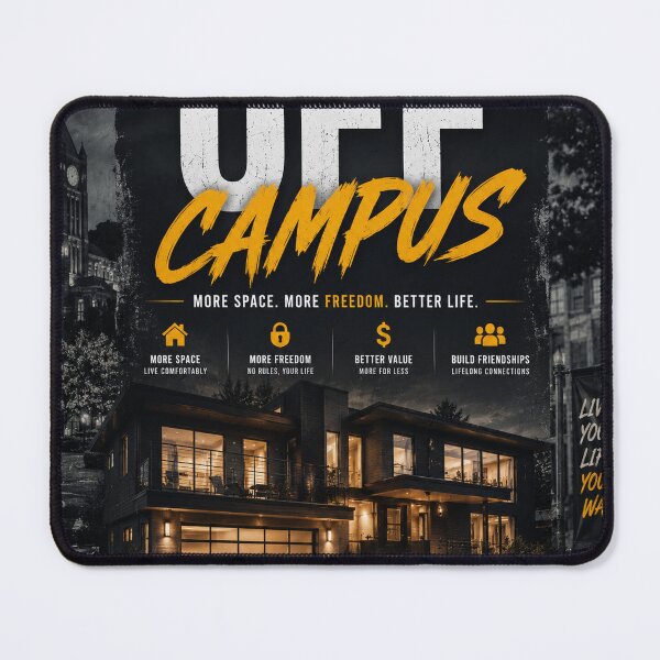 Item preview, Off Campus Living – Modern Student Lifestyle designed and sold by Dusk & Dawn Apparel.