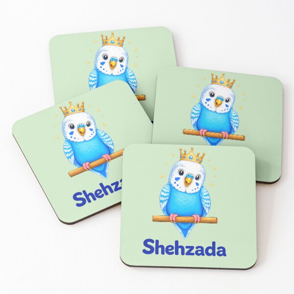 Item preview, Shehzada Cute Budgie Prince - Urdu for Prince designed and sold by PyaaraKids.