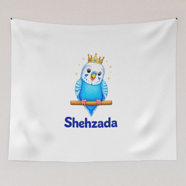 Item preview, Shehzada Cute Budgie Prince - Urdu for Prince designed and sold by PyaaraKids.