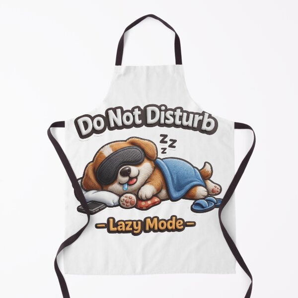 Item preview, Do Not Disturb Lazy Mode Sleeping Dog Funny Gift designed and sold by CrystalMineArts.