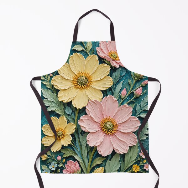Item preview, Impasto Cosmos Flower Textured Painting designed and sold by Lizetteh.
