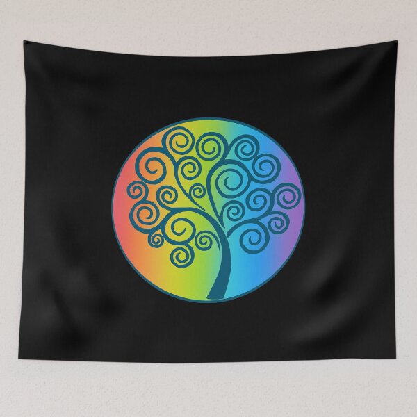 Item preview, Multicolored Spiral Tree of Life designed and sold by Lagueny.