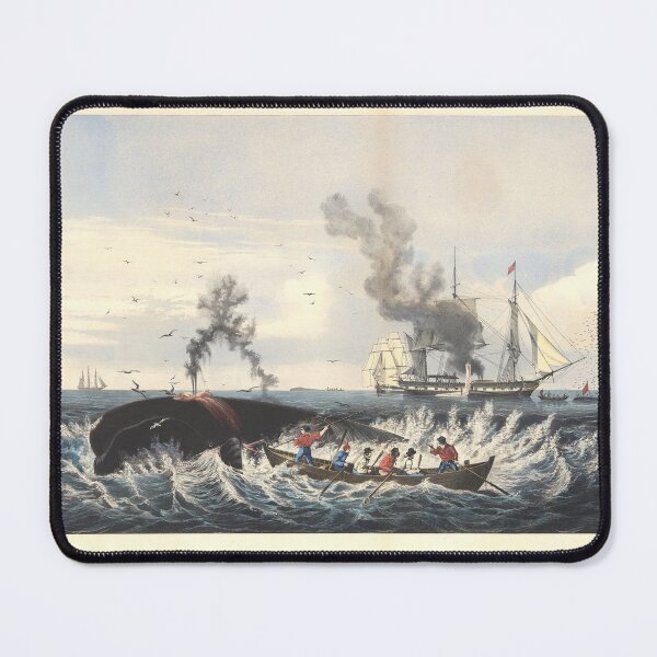 Item preview, Whale Hunt Scene | Nautical Art designed and sold by GammaRay.