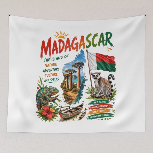 Item preview, Madagascar – The Island of Nature & Adventure designed and sold by Countries&Cities Shop.