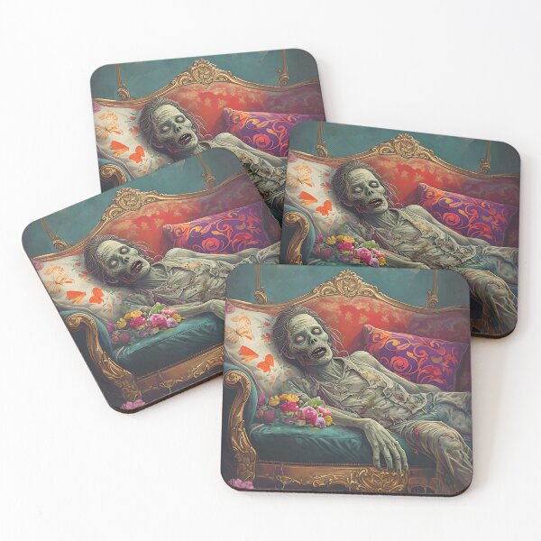 Item preview, Zombie Lying On An Ornate Vintage Couch designed and sold by NightTimeJ.