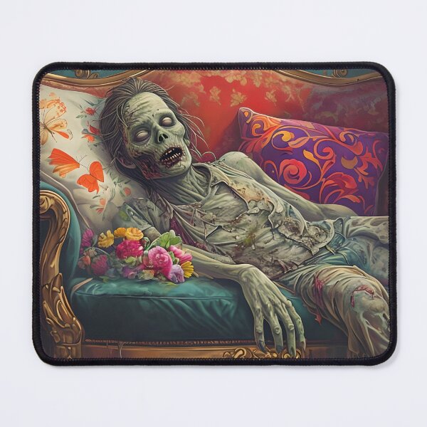 Item preview, Zombie Lying On An Ornate Vintage Couch designed and sold by NightTimeJ.