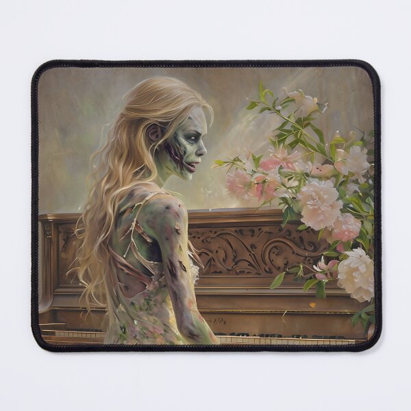 Item preview, Zombie Woman at Piano designed and sold by NightTimeJ.