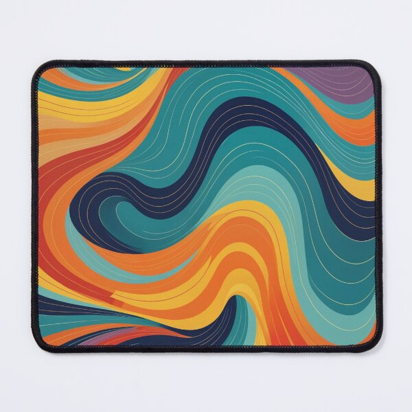 Item preview, Abstract Colored Wavy Lines Pattern designed and sold by Jeallan Designs.