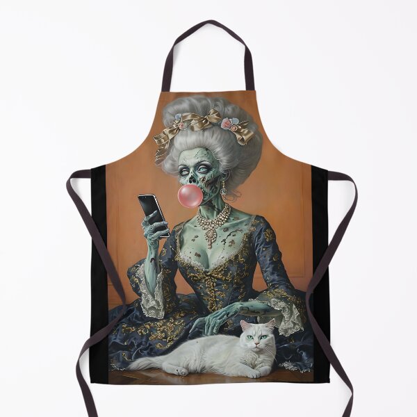 Item preview, Zombie In Baroque Dress Holding Smartphone designed and sold by NightTimeJ.