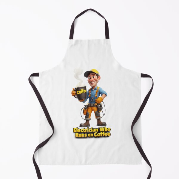 Item preview, Funny Electrician Who Runs on Coffee Design designed and sold by AleksKos.
