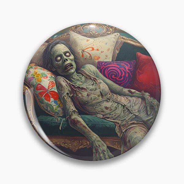Item preview, Zombie Lying On A Vintage Couch designed and sold by NightTimeJ.