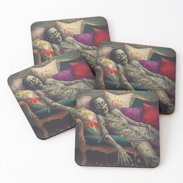 Item preview, Zombie Lying On A Vintage Couch designed and sold by NightTimeJ.
