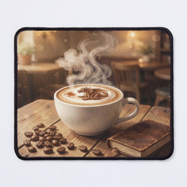 Item preview, Dragon Latte Moment – A fantastic café atmosphere combining warmth, detail, and magical foam artistry designed and sold by FotoworldEdel.