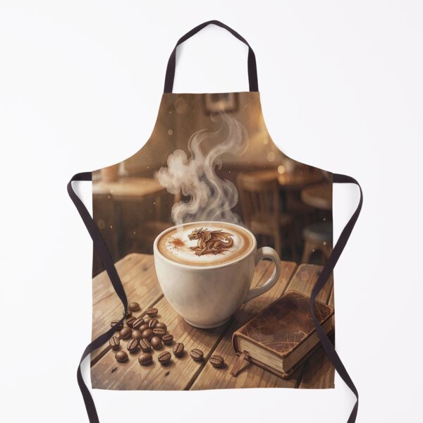 Item preview, Dragon Latte Moment – A fantastic café atmosphere combining warmth, detail, and magical foam artistry designed and sold by FotoworldEdel.