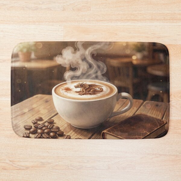 Item preview, Dragon Latte Moment – A fantastic café atmosphere combining warmth, detail, and magical foam artistry designed and sold by FotoworldEdel.