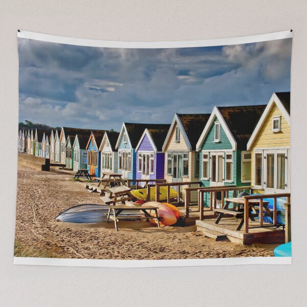 Item preview, Beach Huts Hengistbury Head Dorset Coast designed and sold by AndyEvansPhotos.