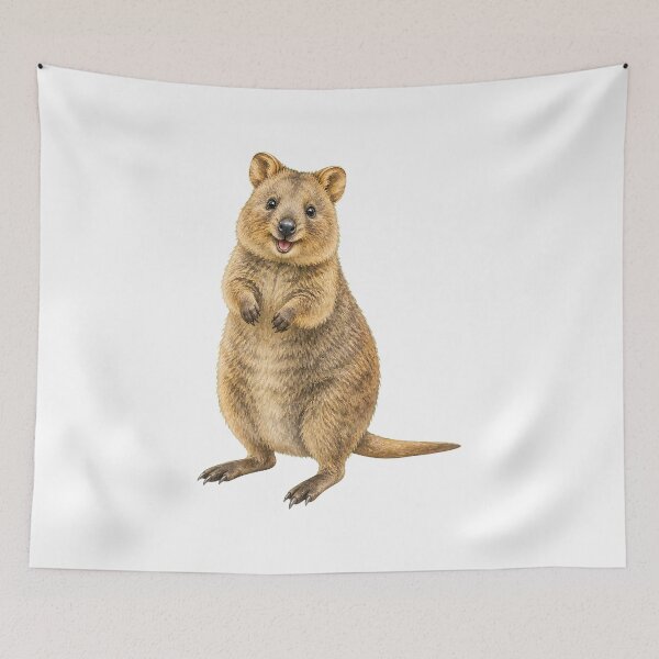 Item preview, Upright Quokka Wildlife Illustration designed and sold by Jaruart.