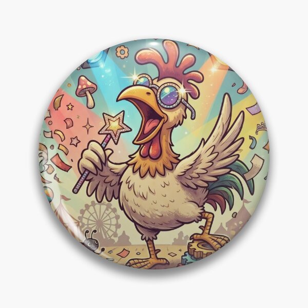 Item preview, Funny Carnival Chicken Superstar Silly Animal Festival Humor Gift designed and sold by Im-Ara.