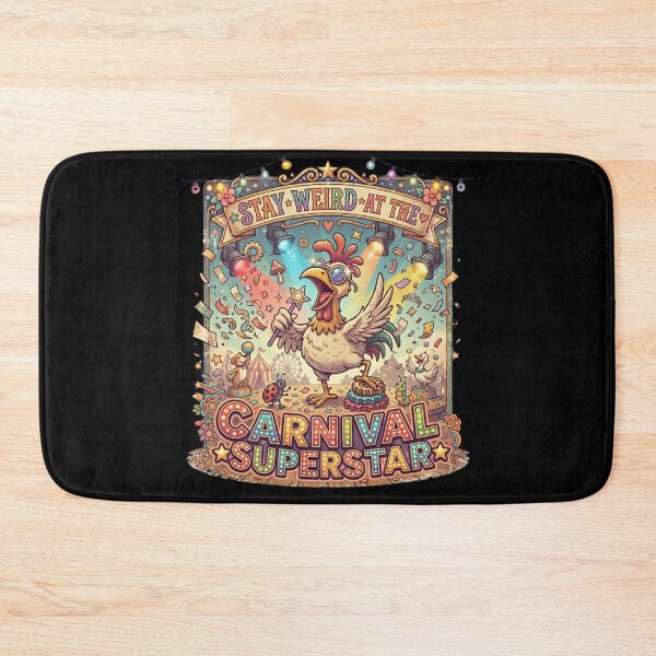 Item preview, Funny Carnival Chicken Superstar Silly Animal Festival Humor Gift designed and sold by Im-Ara.