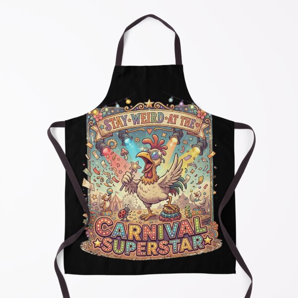 Item preview, Funny Carnival Chicken Superstar Silly Animal Festival Humor Gift designed and sold by Im-Ara.