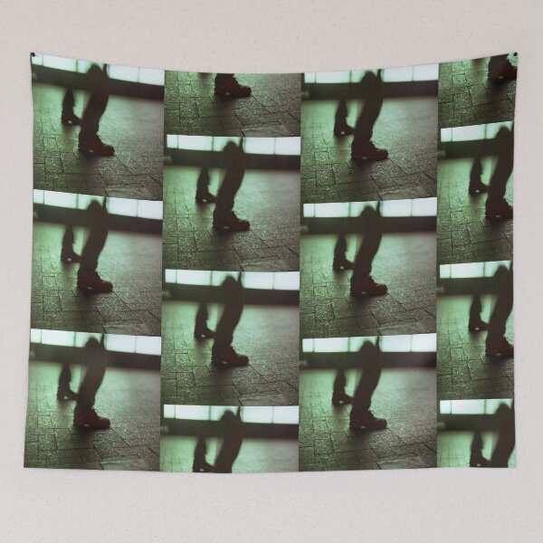 Item preview, Surrealist photo of legs walking without bodies square color analogue medium format film Hasselblad photo designed and sold by edwardolive.