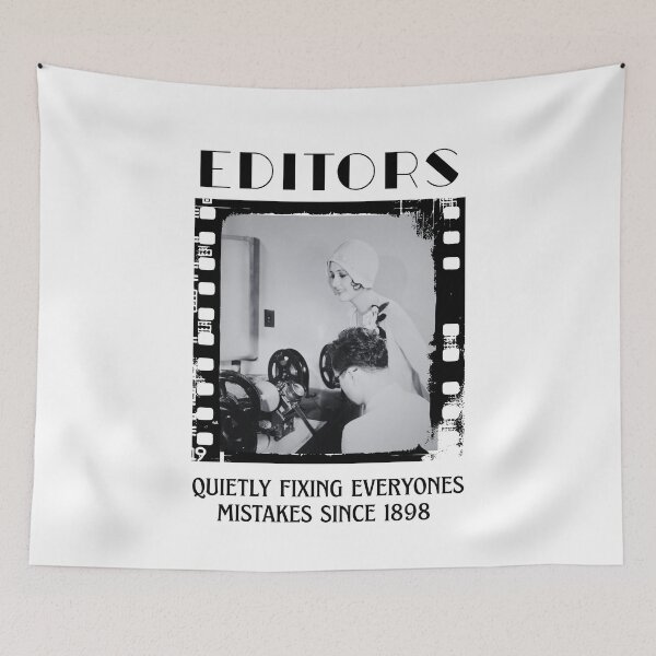 Item preview, Editors – Quietly Fixing Mistakes Since 1898 -Vintage Film Editor Steenbeck Editing Design designed and sold by jkleditor.