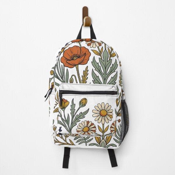 Item preview, Wildflower Field | Retro 70s Botanical Print & Boho Art designed and sold by OVERRIDESTUDIOS.