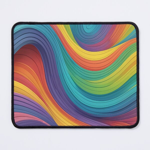 Item preview, Abstract Rainbow Wavy Lines Pattern designed and sold by Jeallan Designs.