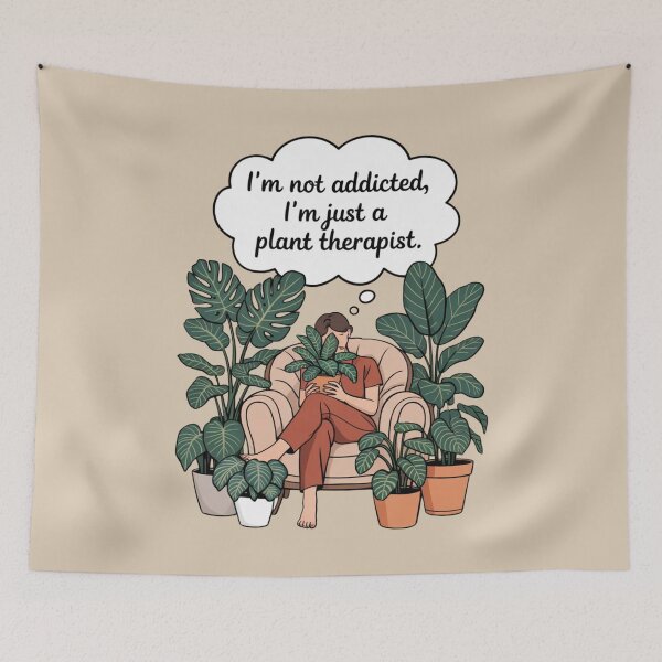 Item preview, I'm Not Addicted, I'm A Plant Therapist - Funny Plant Parent Design designed and sold by Design_Your_Day.