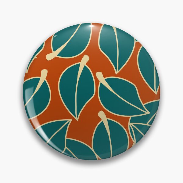 Item preview, Green Retro leaves Pattern 03 – Boho Design  designed and sold by StefanStudioArt.